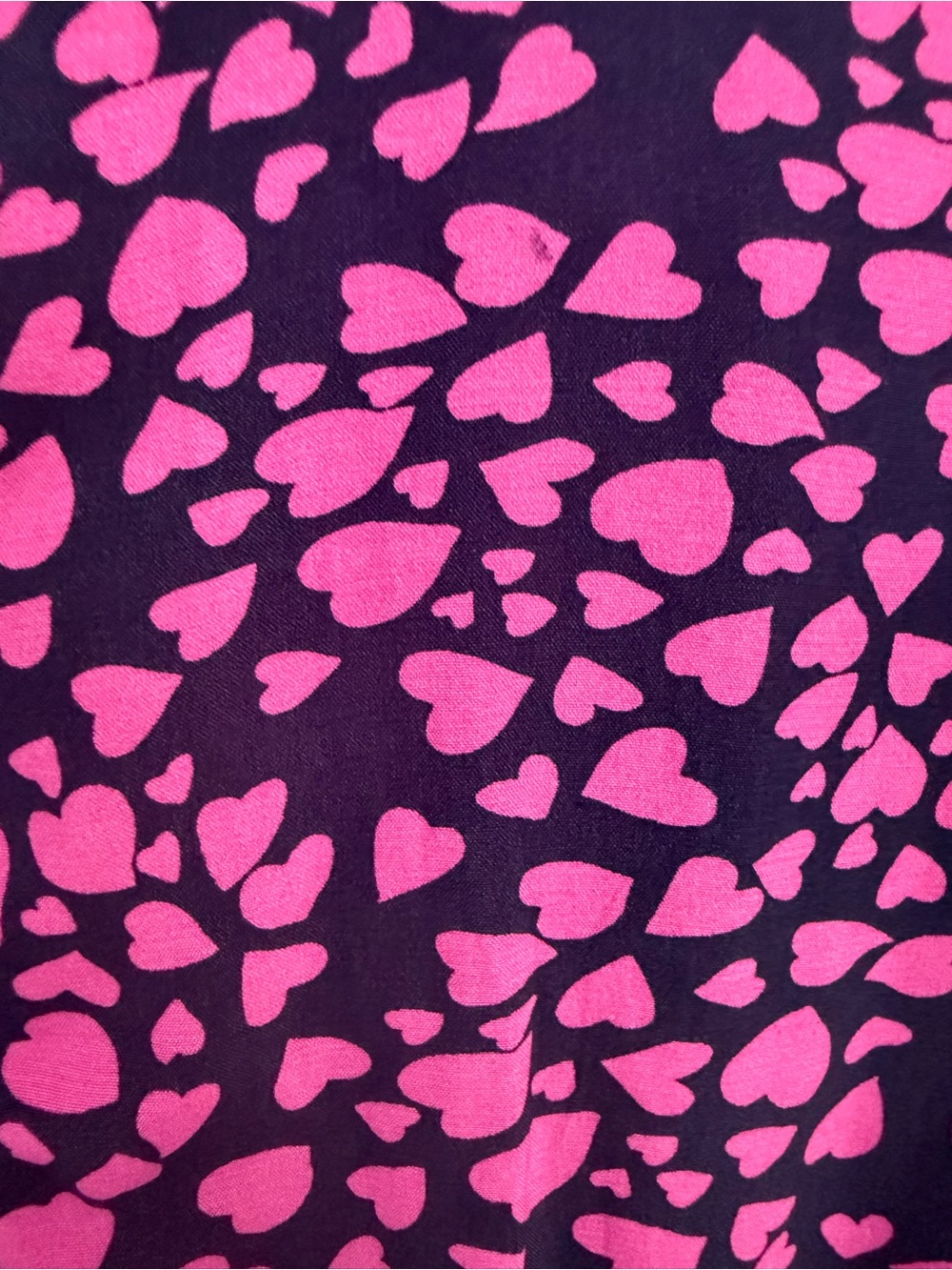 LOFT Navy Dress with Hot Pink Heart Print - Picture 8 of 8
